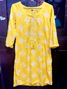 Yellow Kurta Palazzo Set