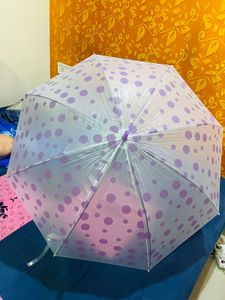Lilac Polka Dot Umbrella New With Tag