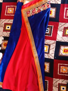 NAVY BLUE COLOUR COTTON SILK SAREE...