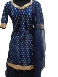 New Party Wear Kurta Sharara Set