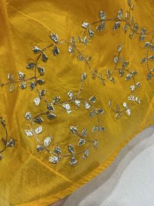 Yellow Embroidered Skirt