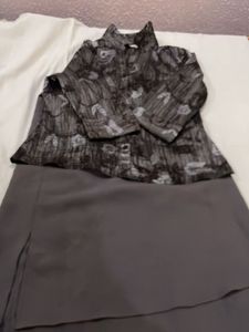 Patterned Button-Down Shirt