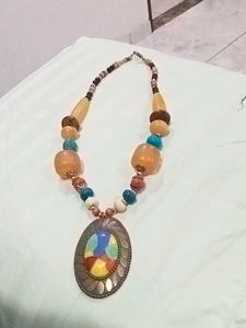 Beaded Pendant Necklace