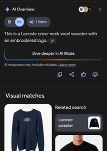 Lacoste Black Sweater