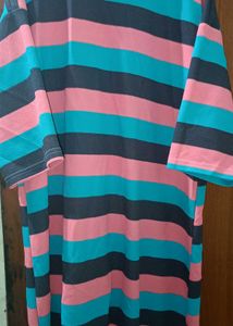 Women&#39;s Colorblocked Round Neck Multicolour Dress