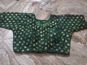 Green Floral Blouse