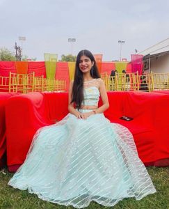 Elegant Blue Lehenga Choli Set