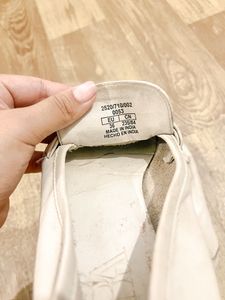 Zara Ecru Pure Leather Loafers