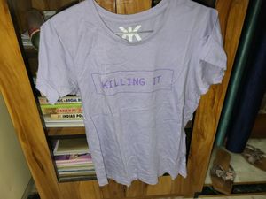 Crop Tshirt Lavender Color