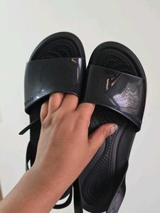 CROCS Brooklyn Ankle Strap Wedge Platform Sandals