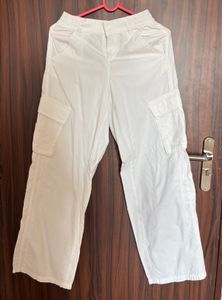 White Cargo Pants
