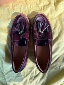 Burgundy Tassel Loafers