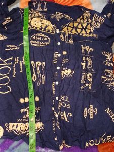 Flawless Dark Blue Shirt Top