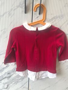 Cute Red Patchwork Top