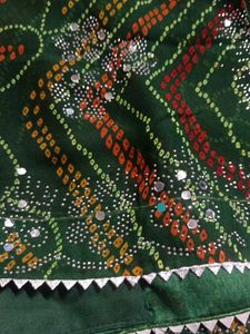 Green Saree With Blouse Size 44 Inch