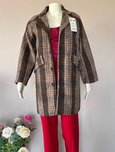 Stylish Plaid Coat NO NEGOTIATIONS