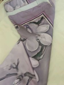 Elegant Purple Saree without blouse