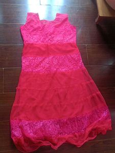 Red Ethnic Gown Dress