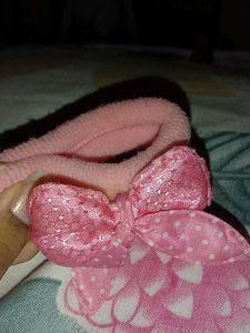 Pink Floral Hair Tie