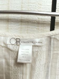 Beautiful Excellent Design White Top With Desig