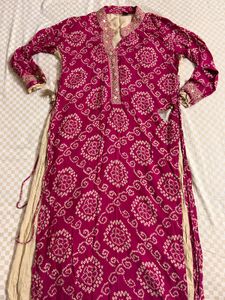 Bandhani Print - Side Knot Style Kurta