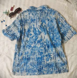 Blue Floral Shirt