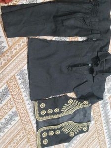 Men's Black Kurta Pajama Set