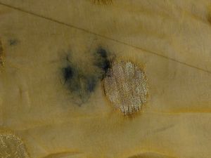 Elegant Yellow Saree with Gold Accents