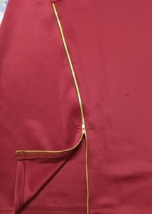 Dress With A Zipper Slit