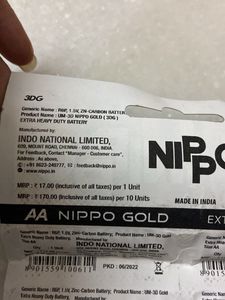 NIPPO 2AA BATTERY FULL STRIP