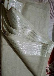 New Plain Pure Cotton Saaree