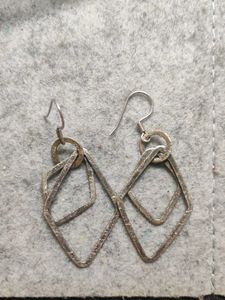 92.5 Silver Geometric Design Fish Hooks