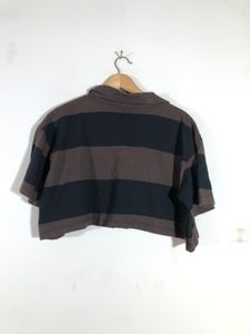 Black&amp;Brown Crop T-Shirt(Women’s)