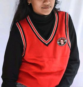 Red Sweater Vest