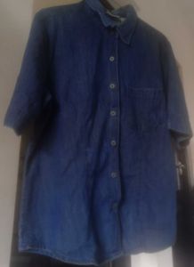 Denim Short Sleeve Shirt
