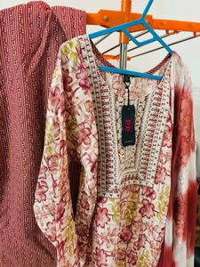 Fresh Red Kurta Set with Dupatta – Never Worn