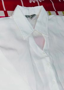 white satin shirt