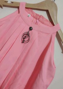 Pink 2 Pcs Set For Baby Girl 10- 12 Year 30 Bust