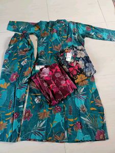 Floral Print Dress with Pants 😍