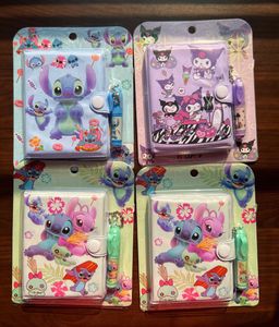 Kawaii Stitch & Kuromi Mini Notebook Sets