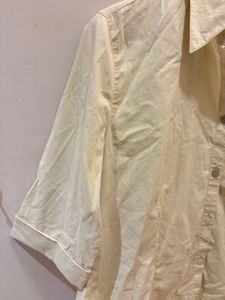 Beautiful Cream Button-Up Shirt