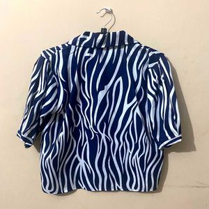 Zebra Print Crop Top