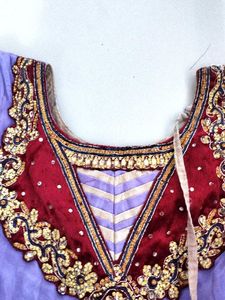 Ethnic Gown Purple Colour 💜