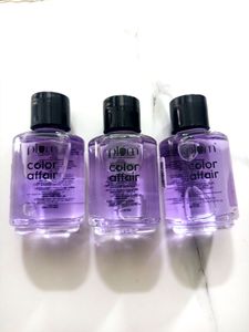Pack Of 3 ❤️ Plum Nail Enamel Remover