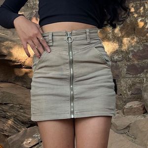 Khaki Mini Skirt