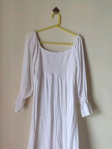 Beautiful Pure White Boho Dress