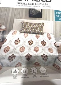 Single Bed Linen Set O Tc Flat Sheet