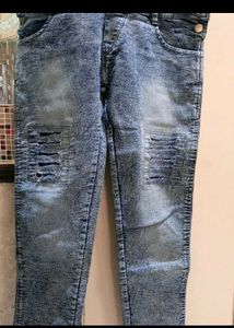 Denim jumpsuit for girls