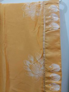 Elegant Yellow Floral Saree