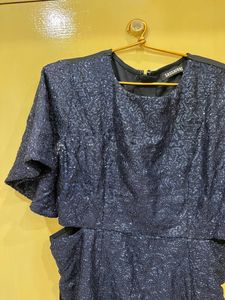 Blue Shinny Middi